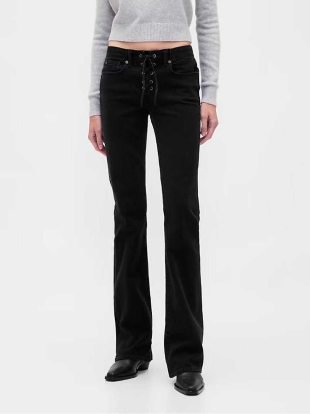 NWT Lace Up Boot Cut Jean
